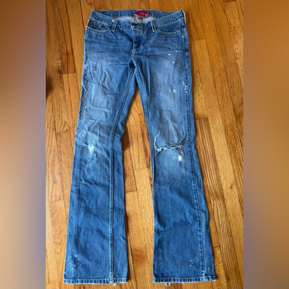Hollister Denim - Vintage Y2K Hollister Denim Low Rise Flare Blue Jeans Size 7 Long
